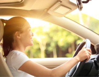 Woman Driving Car